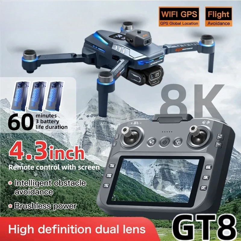 Drone Gps Mount - Оригинальный дрон GT8 8K с профессиональной
