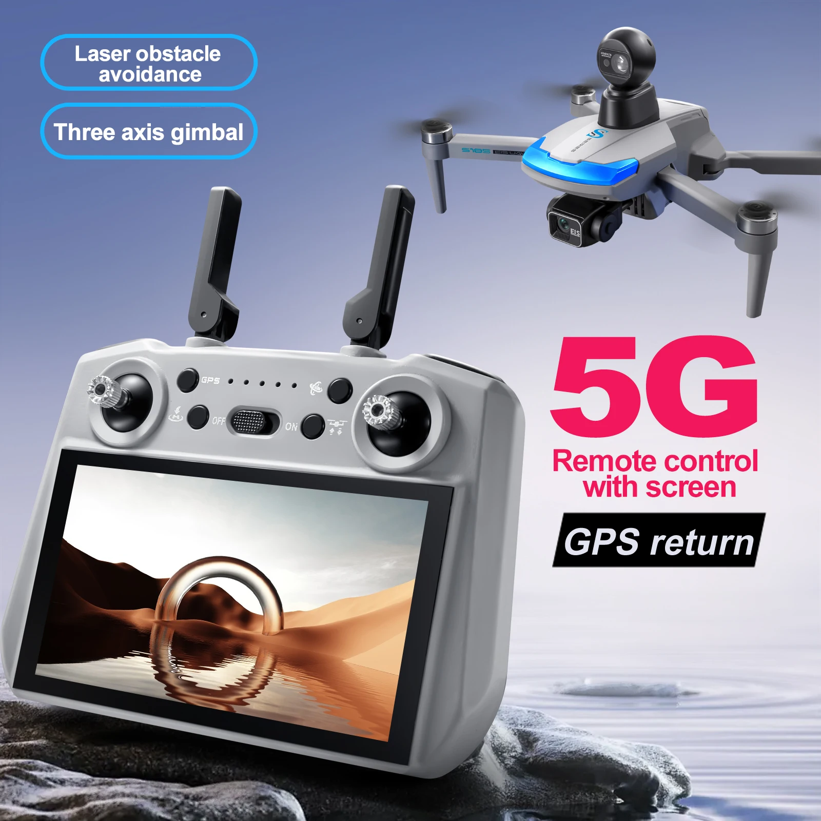 S185 Профессиональный дрон 2,7 – обзор и цена Drone Gps Mount